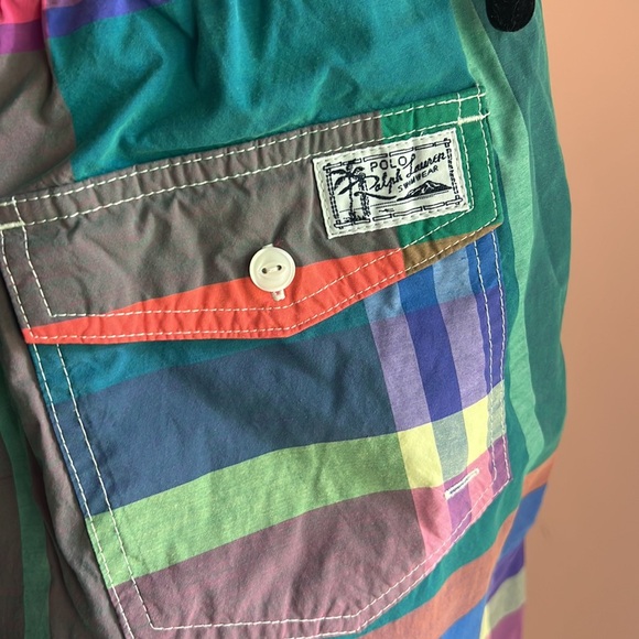 Plaid swim trunks Men’s size L by Polo Ralph Lauren - Picture 3 of 5
